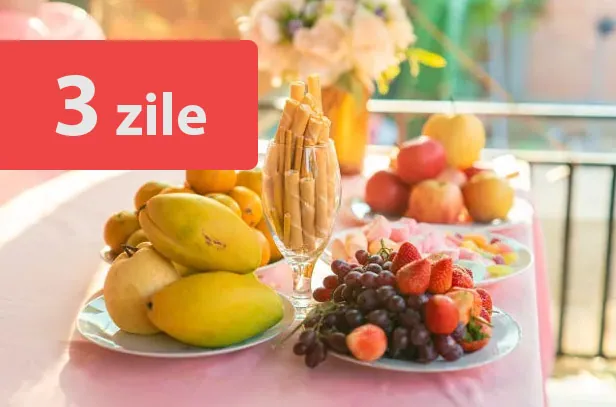 Model de meniu orientativ pentru 3 zile pentru bolnavii cu litiaza renala oxalica