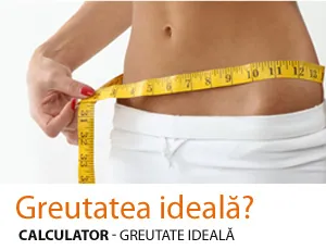 Calculator - Greutatea Ideala
